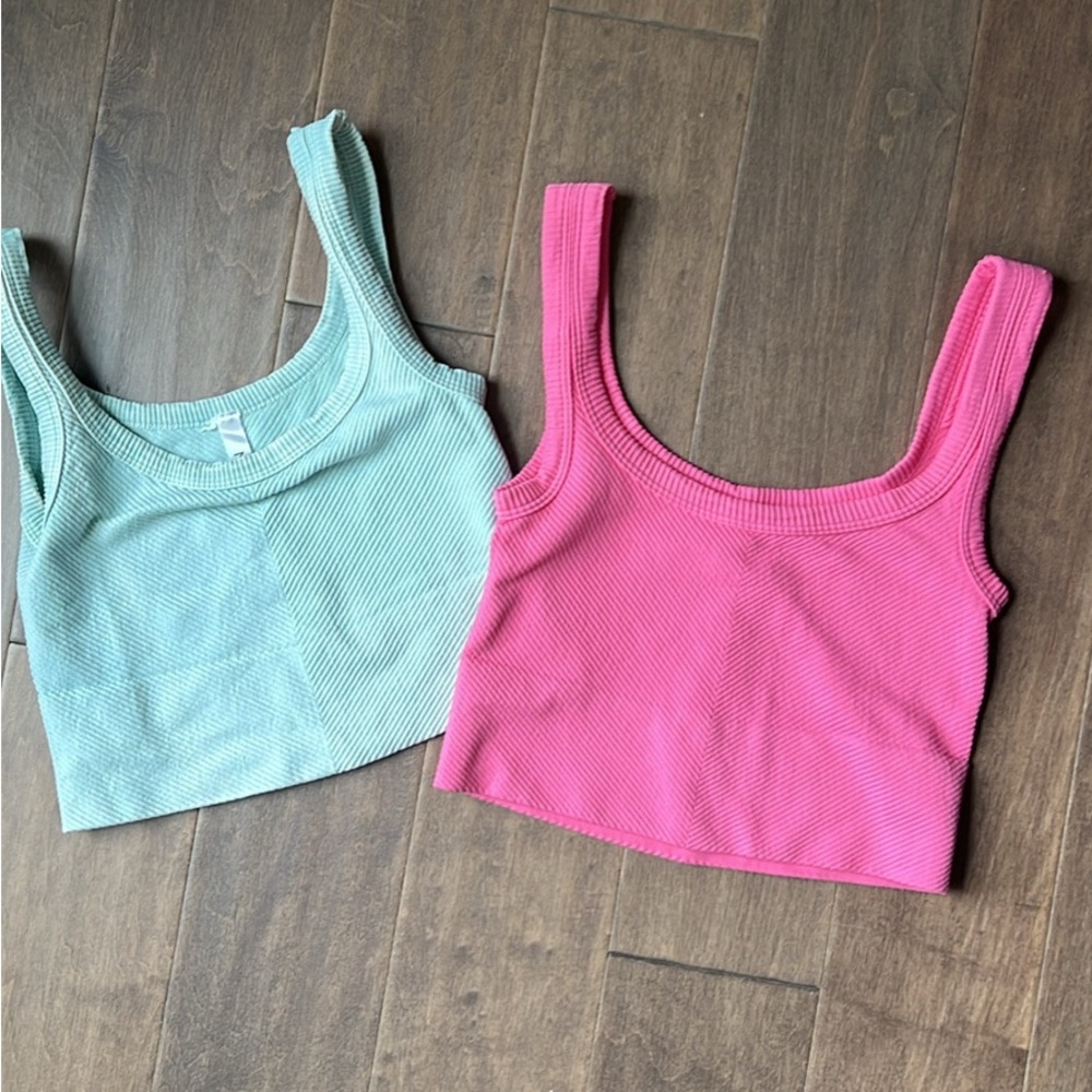 Nikibiki Mint and Pink Crop Tops